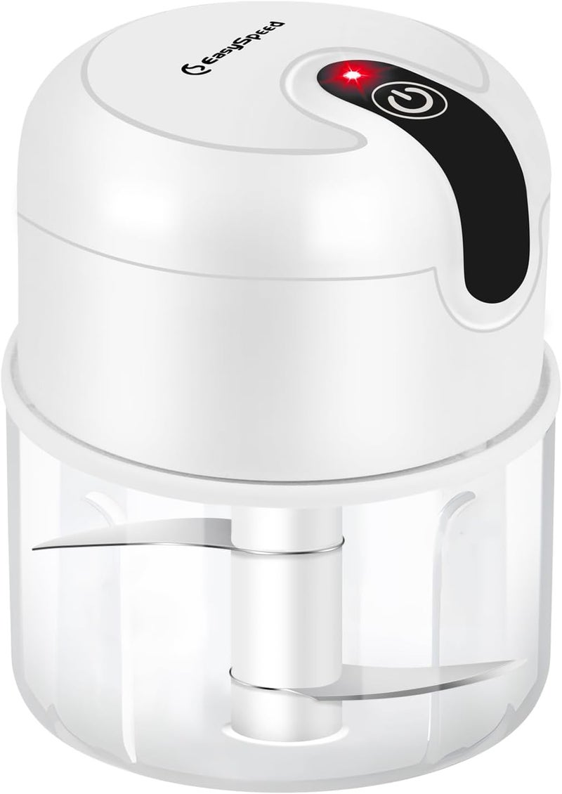 EASY SPEED EASYSPEED Electric Garlic Chopper 1Cup, Mini USB Charging Wireless Food Processor with 304 Stainless Steel, 2 Sharp Blades, Portable Kitchen Meat Grinder for Onion, Garlic, Ginger, Chili - Image 1